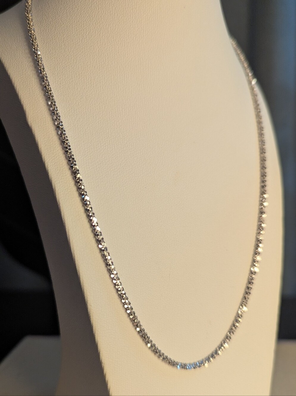 18k White Gold Filled 16" Chain W073026-2